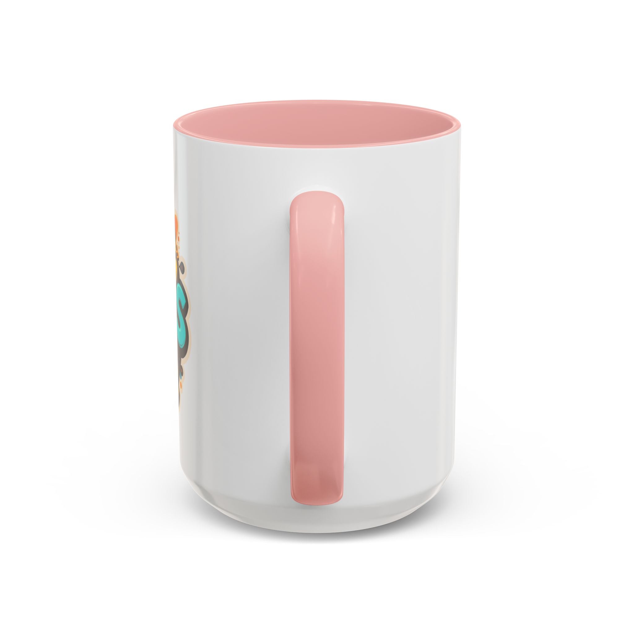 Ceramic Coffee Mug showcasing a pink interior and handle, perfect for elevating your coffee experience.