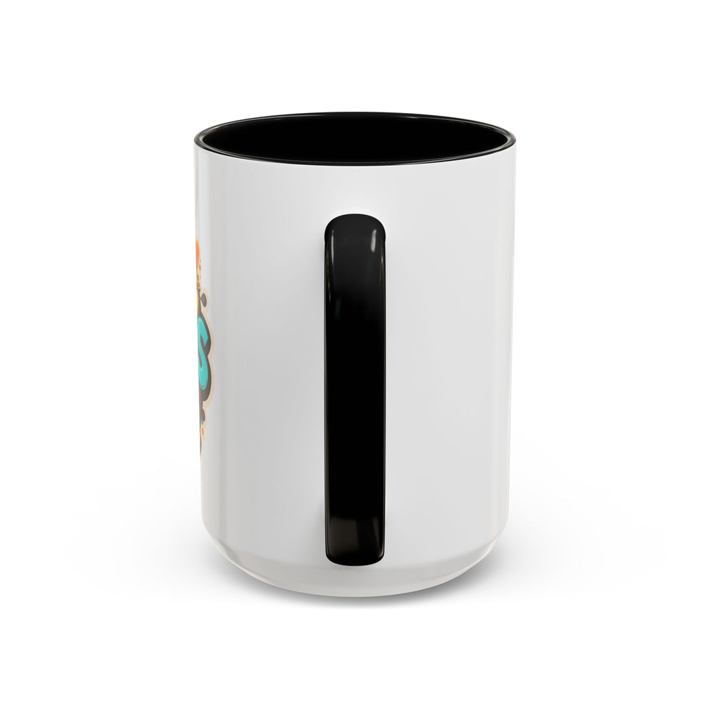 Side view of a Ceramic Coffee Mug showcasing its black handle and sleek design for coffee lovers.